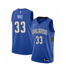 Women's Orlando Magic #33 Grant Hill Swingman Blue Finished Basketball Jersey - Statement Edition