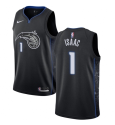 Youth Nike Orlando Magic #1 Jonathan Isaac Swingman Black NBA Jersey - City Edition