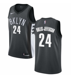 Women's Nike Brooklyn Nets #24 Rondae Hollis-Jefferson Authentic Gray NBA Jersey Statement Edition