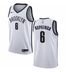 Men's Nike Brooklyn Nets #6 Sean Kilpatrick Swingman White NBA Jersey - Association Edition