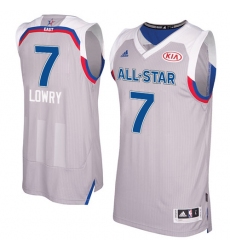 Men's Adidas Toronto Raptors #7 Kyle Lowry Swingman Gray 2017 All Star NBA Jersey