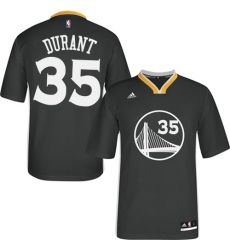 Women's Adidas Golden State Warriors #35 Kevin Durant Authentic Black Alternate NBA Jersey