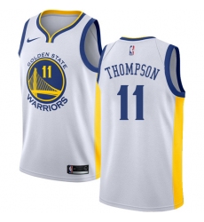 Women's Nike Golden State Warriors #11 Klay Thompson Swingman White Home NBA Jersey - Association Edition