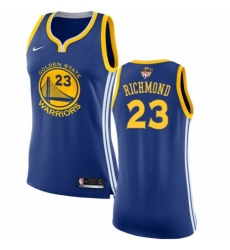Women's Nike Golden State Warriors #23 Mitch Richmond Authentic Royal Blue Road 2018 NBA Finals Bound NBA Jersey - Icon Edition