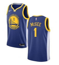 Men's Nike Golden State Warriors #1 JaVale McGee Swingman Royal Blue Road NBA Jersey - Icon Edition