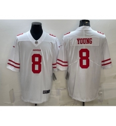 Men's San Francisco 49ers #8 Steve Young White 2017 Vapor Untouchable Stitched NFL Nike Limited Jersey