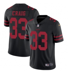 Youth Nike San Francisco 49ers #33 Roger Craig Elite Black NFL Jersey