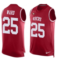 Men's Nike San Francisco 49ers #25 Jimmie Ward Limited Red Player Name & Number Tank Top NFL Jersey