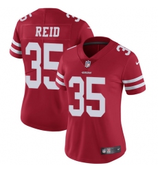Women's Nike San Francisco 49ers #35 Eric Reid Red Team Color Vapor Untouchable Limited Player NFL Jersey