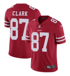 Youth Nike San Francisco 49ers #87 Dwight Clark Red Team Color Vapor Untouchable Limited Player NFL Jersey