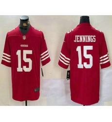 Men's San Francisco 49ers #15 Jauan Jennings Red Vapor Untouchable Limited Stitched Jersey