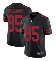 Youth Nike San Francisco 49ers #95 Cornellius Carradine Black Vapor Untouchable Limited Player NFL Jersey
