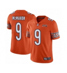 Men's Chicago Bears #9 Jim McMahon Orange Alternate 100th Season Limited Football Jersey
