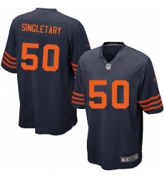 Men's Nike Chicago Bears #50 Mike Singletary Game Navy Blue Alternate NFL Jersey