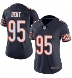 Women's Nike Chicago Bears #95 Richard Dent Navy Blue Team Color Vapor Untouchable Limited Player NFL Jersey