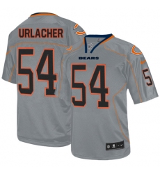 Men's Nike Chicago Bears #54 Brian Urlacher Elite Lights Out Grey NFL Jersey