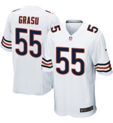 Men's Nike Chicago Bears #55 Hroniss Grasu Game White NFL Jersey