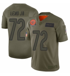 Women's Chicago Bears #72 Charles Leno Limited Camo 2019 Salute to Service Football Jersey