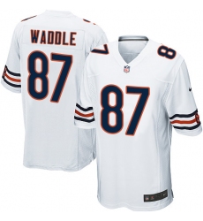 Men's Nike Chicago Bears #87 Tom Waddle Game White NFL Jersey