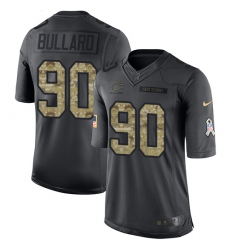 Youth Nike Chicago Bears #90 Jonathan Bullard Limited Black 2016 Salute to Service NFL Jersey