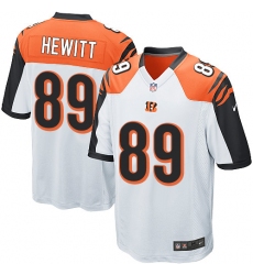 Men's Nike Cincinnati Bengals #89 Ryan Hewitt Game White NFL Jersey