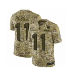 Men's Cincinnati Bengals #11 John Ross Limited Camo 2018 Salute to Service Football Jersey