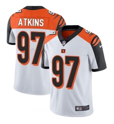 Men's Nike Cincinnati Bengals #97 Geno Atkins Vapor Untouchable Limited White NFL Jersey