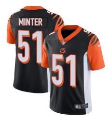 Youth Nike Cincinnati Bengals #51 Kevin Minter Vapor Untouchable Limited Black Team Color NFL Jersey