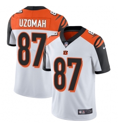 Men's Nike Cincinnati Bengals #87 C.J. Uzomah Vapor Untouchable Limited White NFL Jersey