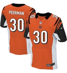 Men's Nike Cincinnati Bengals #30 Cedric Peerman Elite Orange Alternate NFL Jersey