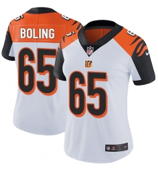 Women's Nike Cincinnati Bengals #65 Clint Boling Vapor Untouchable Limited White NFL Jersey