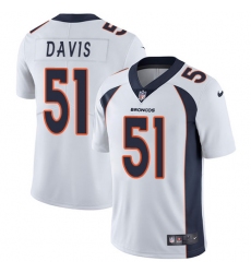 Men's Nike Denver Broncos #51 Todd Davis White Vapor Untouchable Limited Player NFL Jersey