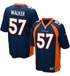 Men's Nike Denver Broncos #57 Demarcus Walker Game Navy Blue Alternate NFL Jersey