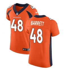 Men's Nike Denver Broncos #48 Shaquil Barrett Orange Team Color Vapor Untouchable Elite Player NFL Jersey