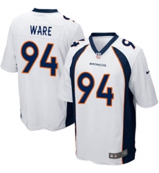 Men's Nike Denver Broncos #94 DeMarcus Ware Game White NFL Jersey