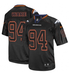 Youth Nike Denver Broncos #94 DeMarcus Ware Elite Lights Out Black NFL Jersey