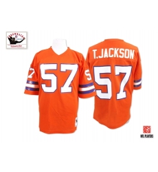 Mitchell And Ness Denver Broncos #57 Tom Jackson Orange Authentic Throwback NFL Jersey