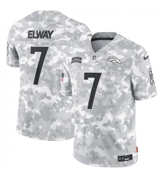 Men's Denver Broncos #7 John Elway 2024 Arctic Camo Salute To Service Limited Stitched Football Jersey