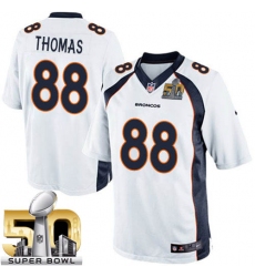 Youth Nike Denver Broncos #88 Demaryius Thomas Limited White Super Bowl 50 Bound NFL Jersey