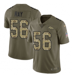 Men's Nike Denver Broncos #56 Shane Ray Limited Olive/Camo 2017 Salute to Service NFL Jersey