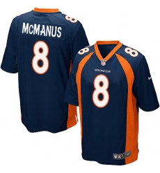 Men's Nike Denver Broncos #8 Brandon McManus Game Navy Blue Alternate NFL Jersey