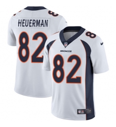 Men's Nike Denver Broncos #82 Jeff Heuerman White Vapor Untouchable Limited Player NFL Jersey