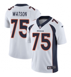 Youth Nike Denver Broncos #75 Menelik Watson White Vapor Untouchable Limited Player NFL Jersey