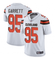 Men's Nike Cleveland Browns #95 Myles Garrett White Vapor Untouchable Limited Player NFL Jersey