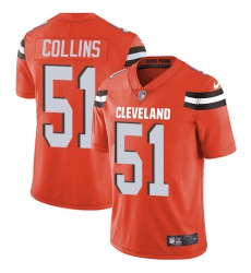 Youth Nike Cleveland Browns #51 Jamie Collins Orange Alternate Vapor Untouchable Limited Player NFL Jersey
