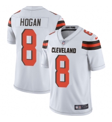 Youth Nike Cleveland Browns #8 Kevin Hogan White Vapor Untouchable Limited Player NFL Jersey