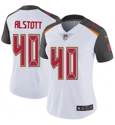 Women's Nike Tampa Bay Buccaneers #40 Mike Alstott White Vapor Untouchable Limited Player NFL Jersey