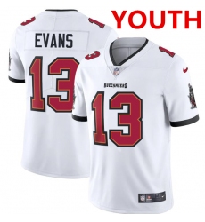 Youth Tampa Bay Buccaneers #13 Mike Evans Nike White Vapor Limited Jersey