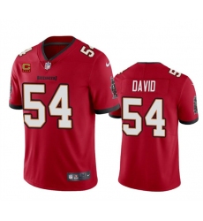 Men's Tampa Bay Buccaneers #54 Lavonte David Red 2024 With 4-Star C Vapor Limited Football Stitched Jersey