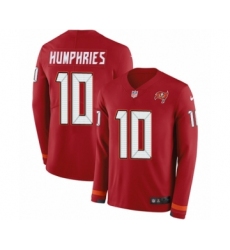 Men's Nike Tampa Bay Buccaneers #10 Adam Humphries Limited Red Therma Long Sleeve NFL Jersey